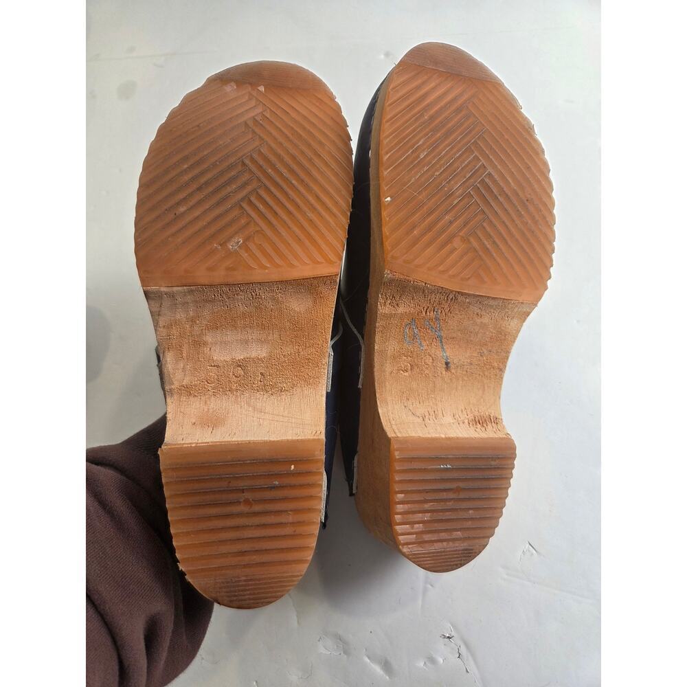HagaToffeln - Clog Classic Blue Vegetable Tanned Leather Size 39 - Picture 4 of 6